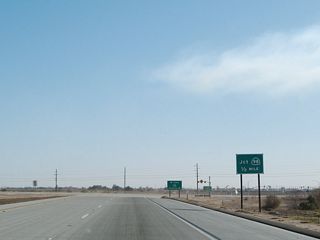 The next major intersection on California 7 south is with California 98, the east-west highway that parallels the United States-Mexico border and serves the city of Calexico. This intersection is signalized, so traffic should slow down in advance of it.