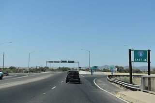 Interstate 8 spans the Colorado River southeast into Yuma.