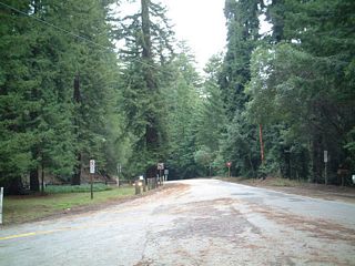Looking at southbound California 9 after the split with California 236 southbound. This marks the northern terminus of California 236. A rest area is located just beyond this intersection (see next entry).