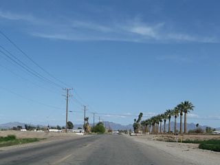 Hobson Way crosses two canals east ahead of Arrowhead Boulevard.