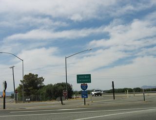 RIRO ramps links Riviera Drive with eastbound Interstate 10 across from the California Agricultural Inspection Station.