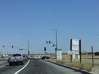 An end freeway sign was posted along eastbound Business Loop I-10 (Indio Boulevard) where Jefferson Street previously resumed south.