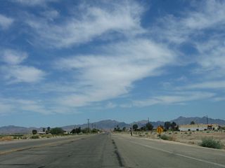 Hobson Way reduces to two lanes east of U.S. 95 and Business Loop I-10 transitions into a rural highway for the eventual reconnection with Interstate 10. There are no shields for the remainder of the route.