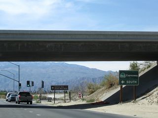 SR 86S was a temporary designation applied to the expressway along SR 86 at Coachella until 2012. A diamond interchange joins SR 86 with Dillon Road.