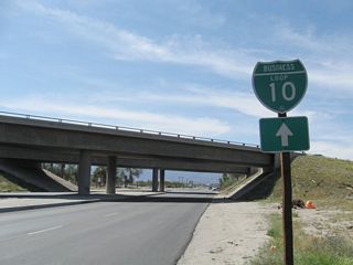 Business Loop I-10 formerly posted along Dillon Road south at I-10 in Coachella, California