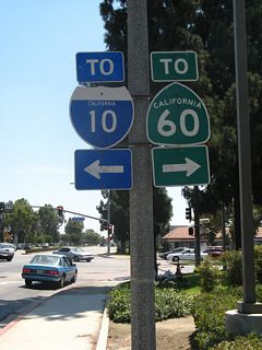 A major signalized intersection on Holt Boulevard east in Montclair is with Central Avenue. Central Avenue heads north to Interstate 10 at Exit 49 near Montclair Plaz and south to connect with SR 60 at Exit 33.