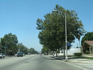 The intersection with Main Street in Downtown Pomona is not signalized.