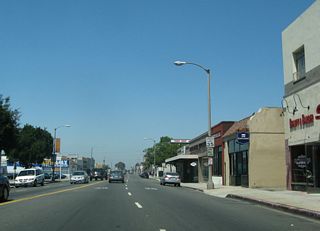 Holt Boulevard west of SR 83 (Euclid Avenue) in Downtown Ontario.