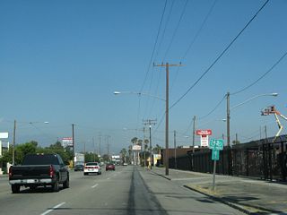Changes made by 2011 along Valley Boulevard between 9th Street and Mount Vernon Avenue included replacing the center turn lane with a landscaped median.