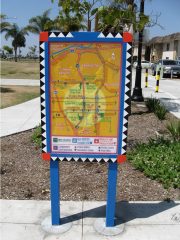 Teralta Neighborhood Park wayfinder sign