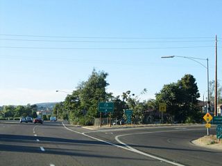 The freeway taking SR 78 (Ronald Packard Parkway) westbound to I-5 at Oceanside begins at N Broadway in Escondidio to the east.