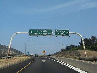 The exit for Centre City Parkway (Old Highway 395) from Business Loop I-15 references Frontage Road. Some segments of the frontage road north of the city of Escondido are known as Old Highway 395, similar to the way Old Highway 80 is memorialized in eastern San Diego County as it provides local access to communities avoided by I-8.