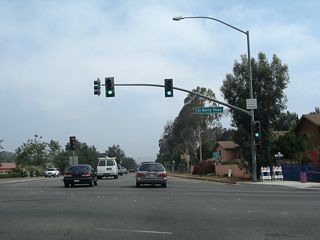 El Norte Parkway weaves between residential areas and retail northwest from Centre City Parkway to meet Interstate 15 at Exit 33.