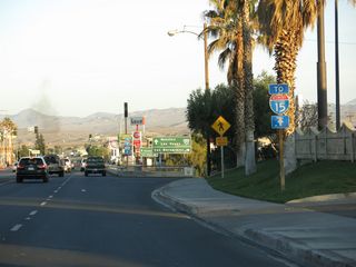 The I-15 trailblazer at the parclo interchange with Interstate 15 was missing by 2025.