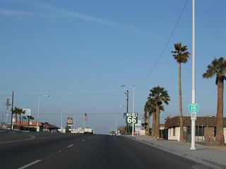 The Business Loop I-15 reassurance shield posted after Avenue H was gone by 2023.