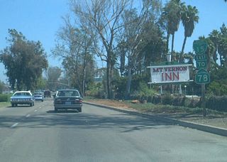 As there was no direct access to SR 78 eastbound, motorists are directed south along Centre City Parkway to Washington Avenue to connect with SR 78 east toward Julian.
