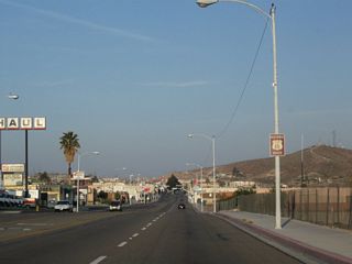 Main Street constitutes a five lane commercial boulevard west to Barstow Road in Downtown Barstow.