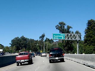 Northbound California 17 reaches Exit 1, Pasatiempo Drive.