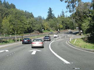 The interchange for Exit 2 contains very sharp turns.