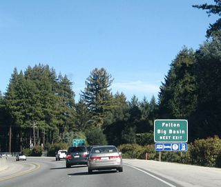 Use Mount Hermon Road northwest to California 9 north to Felton, Ben Lomond, and Big Basin Redwoods State Park.