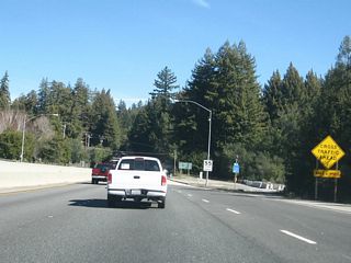 After the freeway ends at Exit 6, cross traffic is found on the California 17 expressway for the next six miles.