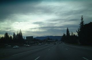 This photo shows the merge onto California 17 southbound from Interstate 280 in southwest San Jose.