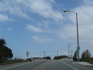 Now looking west on College Park Drive are these views of the bridge over the San Gabriel River.