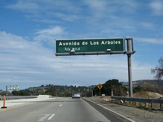 The next exit along California 23 (Moorpark Freeway) north is Exit 15, Avenida de los Arboles (0.75 miles).