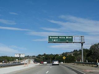 The next exit along California 23 (Moorpark Freeway) north is Exit 16, Sunset Hills Boulevard.