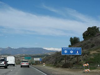 Exit 20A for Los Angeles Avenue provides gas and food options for motorists on SR 23.