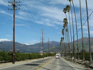 Northbound California 23 (Chambersburg Road) now makes a straight shot toward Fillmore. The two-lane highway has few curves, especially as compared to the Grimes Canyon segment.