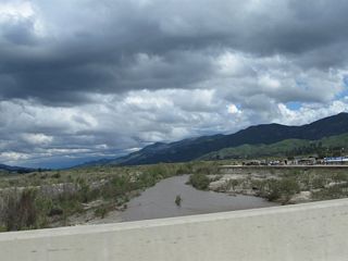 Since the Santa Clara River is not channeled (similar to the Los Angeles River), the bridge for California 23 must be long to accommodate flood stage. California 23 changes into A Street upon crossing the river.