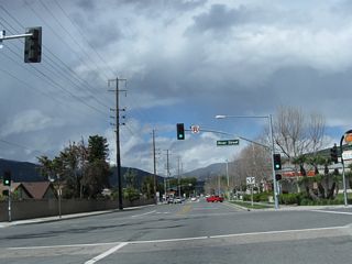 Northbound California 23 (A Street) at River Street.