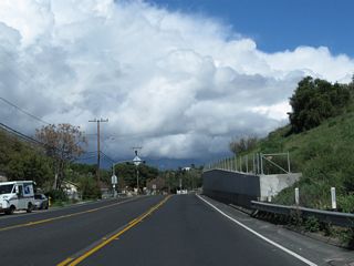 California 23 proceeds north along Walnut Canyon Road through northern Moorpark as the state highway leaves the city and reenters the rural countryside.