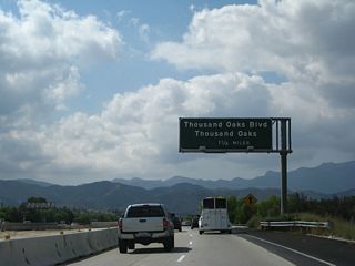 The next exit along California 23 (Moorpark Freeway) south is Exit 13, Hillcrest Drive and Thousand Oaks Boulevard.