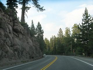 A bike path follows California 28 east between Tahoe City and Carnelian Bay.