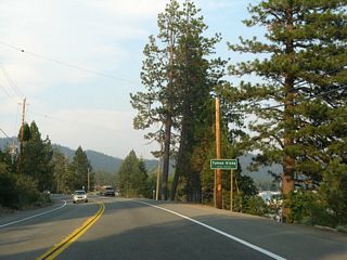 Turning east again, California 28 enters the unincorporated community of Tahoe Vista.