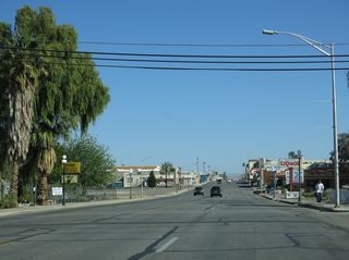 Broadway Street proceeds south to Downtown Needles from H Street.