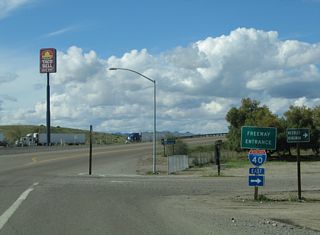 I-40/U.S. 95 head southeast 2.6 miles through Needles to Broadway Street at Exit 144.