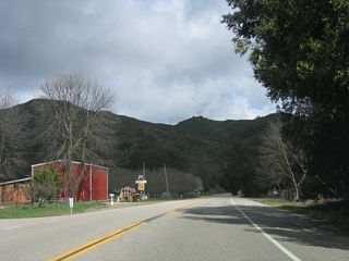 Curving northeast, SR 41 leaves Los Padres National Forest beyond Toro Creek Road.