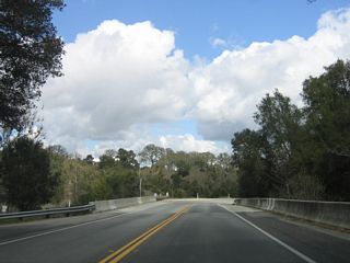 California 41 (E.G. Lewis Highway) crosses over Atascadero Creek.