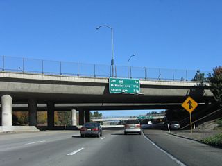 The next four exits from California 41 north are Exit 128A, California 180 (Sequoia-Kings Canyon Freeway) east to Kings Canyon National Park; Exit 128B, California 180 (Kings Canyon Freeway) west to Mendota; Exit 129, McKinley Avenue; and Exit 130, Shields Avenue.
