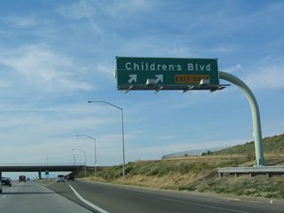 Northbound California 41 reaches Exit 138B, Children's Boulevard west to the Children's Hospital and California 41 Business/Avenue 10 north to Rolling Hills. The business route will return to California 41 at the Avenue 12 intersection, about two miles north of here.