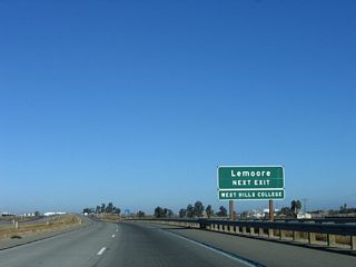 Bush Street spurs west to Lemoore College. East from the unnumbered exit on SR 41, Bush Street runs just south of Downtown Lemoore.