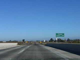 Excelsior Avenue also signifies the boundary between Kings County and Fresno County.