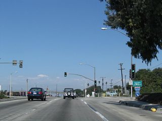 Interstate 405 travels northwest to Los Angeles International Airport (LAX), Inglewood and Santa Monica.