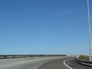 The ramp from E Street joins the ramp from Interstate 5 north.