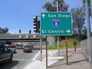 N 2nd Street is a six-lane commercial arterial extending SR 54 Business north from Main Street to a diamond interchange (Exit 19) with Interstate 8.