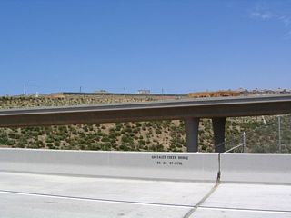 California 56 crosses over Gonzales Canyon, which is a finger canyon leading north from Los Pe&ntilde;asquitos Canyon.
