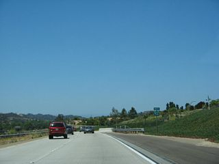 Another California 56 shield is posted near the Carmel Valley Road interchange.